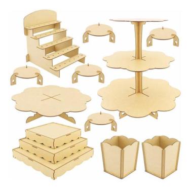 Imagem de Kit Festa Provençal Mdf Liso - Linha Temática - 613-L - Modernarte, Li