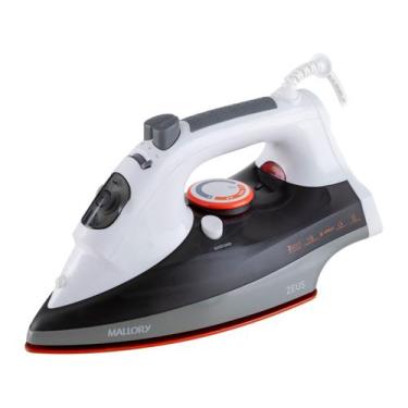 Imagem de Ferro de Passar a Vapor e a Seco Mallory - Zeus Ceramic Branco, Branco