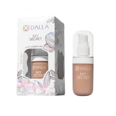 Imagem de Base Líquida de Alta Cobertura Com Efeito Matte My Secret 35ml Dalla, 