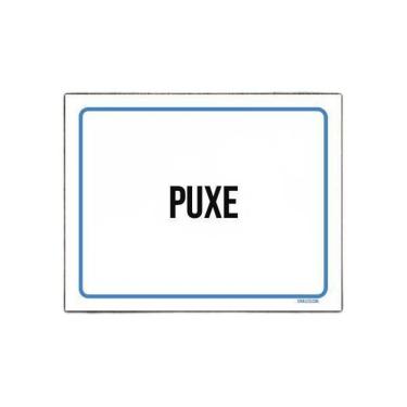 Imagem de Placa Ambiente Sinalização Setor Puxe 18X23