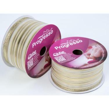 Imagem de Fita Metalizada 38MM X 10M ARAMADA Ouro - Fitas Progresso