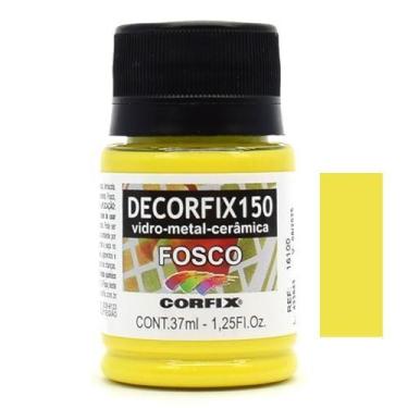 Imagem de Tinta Decorfix 150 Fosca 37ml - Metal, Vidro e Cerâmica, 302 AMARELO L