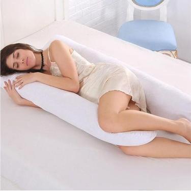 Imagem de Travesseiro Gestante de Corpo Gravida Gigante Anatômico Branco - Casa 