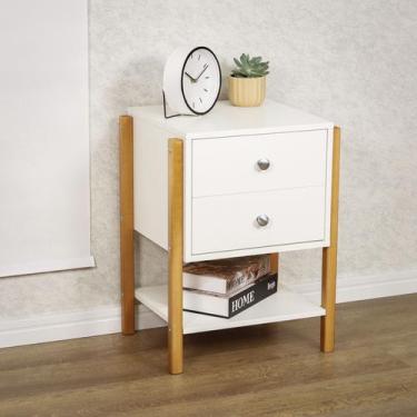 Imagem de Mesa de Cabeceira Magali Cor: Branca - Astral Design