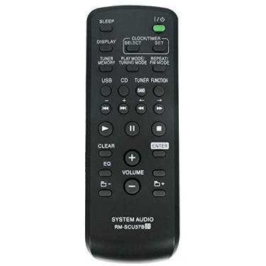Imagem de Controle remoto de substituição RM-SCU37B RMSCU37B compatível com o sistema de componentes Sony Micro Hi-fi CMT-EH25 CMT-EH26 LBT-SH2000 CMT-FX205 CMT-FX200 MHC-EX99 MHC-EX88 MHC-EX66 MHC-EX900