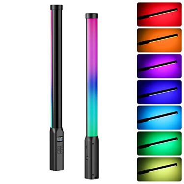 Imagem de ULANZI VL119 BASTÃO DE LUZ PORTÁTIL, Luz LED RGB 360° para Fotografia e Gravação de Vídeo, Bateria 2600mAh Recarregável, Tubo de Luz 2500-9000K Ajustável com LCD