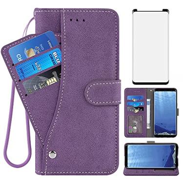 Imagem de Capa para Note 9, capa carteira de couro para celular com compartimento para cartão de crédito, capa protetora para Samsung Galaxy Note9 feminina masculina, for Sansung galaxy Note 9, Purple for Sansung galaxy Note 9