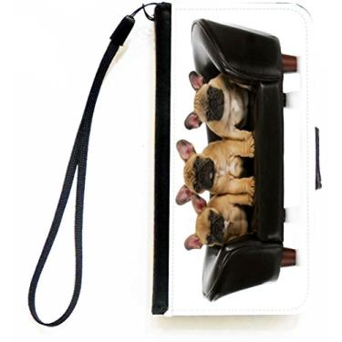 Imagem de Rikki Knight Capa carteira flip com estampa de buldogue francês para iPhone 5c da Apple