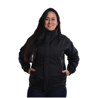 Imagem de Jaqueta Casaco Feminino de Nylon Impermeável Corta Vento - FARDAS EXPR