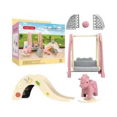 Imagem de Casa de Bonecas em Miniatura com Cozinha, Mesa de Jantar e Acessórios 