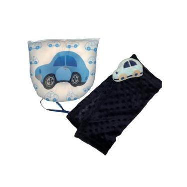 Imagem de Kit Travesseiro Modelador e Naninha Para Bebê  - Sonho Bom, Carro com 