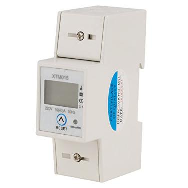 Imagem de 220V 10 (40) Um Medidor Elétrico Digital Com Instalação de Trilho DIN de 35 Mm para Medir o Consumo de Energia Ativa