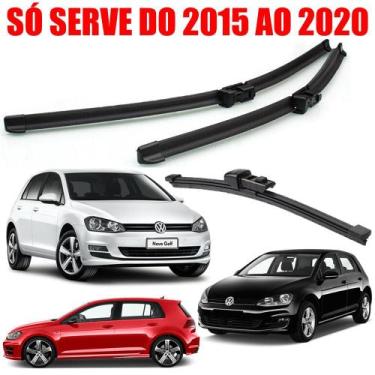 Imagem de kit 3 Palheta Limpador Parabrisa VW Golf 2015 2016 2017 2018 2019 2020
