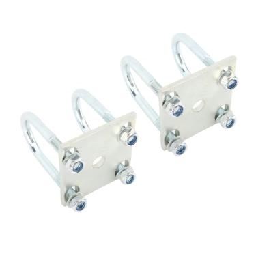 Imagem de Kit de Parafuso u para Molas de Folha do Eixo do Reboque - Capacidade de Carga de 150 Libras, Uso de Reboque de Barco Marinho, Eixo de Metal Com Placas (Para eixos redondos de 60