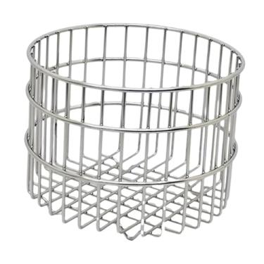 Imagem de Bothyi Cesto de arame de metal rack de frutas segurando lanche de pão organizador decorativo de para casa para escritório em casa cozinha de