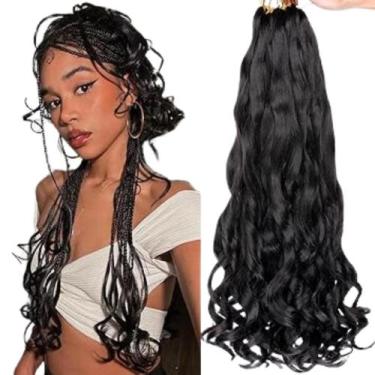 Imagem de Cabelo Ondulado Jumbo Extensão Francesa 60cm 210g - GM Hair, Preto