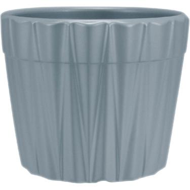 Imagem de CACHEPÔ DECORATIVO VASO PLANTA HOME&CO CERÂMICA 10x12x12cm CINZA