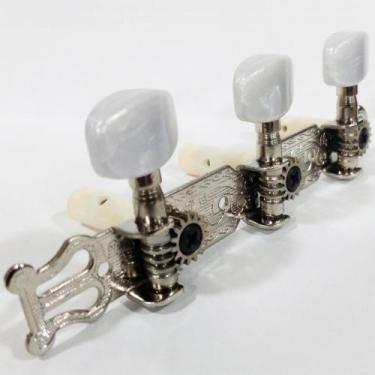 Imagem de Tarraxa para Violão Nylon Pino Grosso Tradicional Cromada - Dolphin