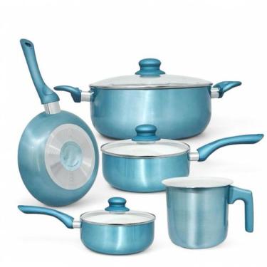 Imagem de Jogo De Panelas Antiaderente  Revestimento Cerâmico Genebra - Geral