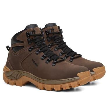 Imagem de Bota Adventure Masculino Coturno Arizona de Couro Premium Cor Crazy Ho