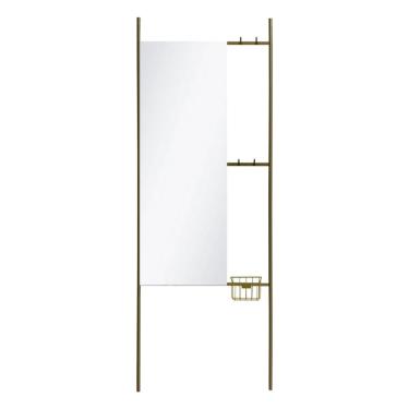 Imagem de Espelho Decorativo Chão Hanger Dourado 180X63Cm Retangular
