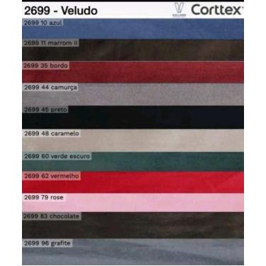 Imagem de Puff Baú De Veludo Acolchoado - Inova estofados, Paleta de Cores