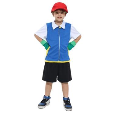 Imagem de Fantasia Ash Ketchum Infantil Pokémon com Boné Vermelho - Abrakadabra,
