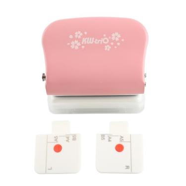 Imagem de Furador de furo 99H9, perfurador multifuro rosa, papel de 26 furos com 30 furos e 20 furos A4 B5 A5 máquina de perfuração manual, rosa