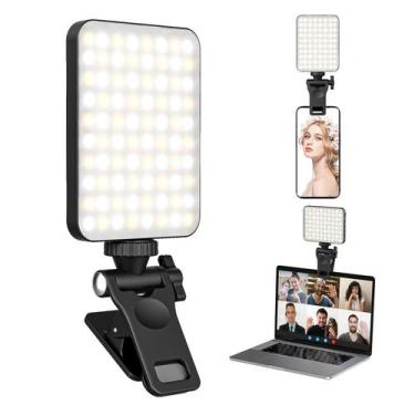 Imagem de Clipe recarregável Selfie Light XINBAOHONG para telefone preto