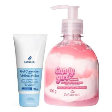 Imagem de Creme Clareador Axilas e Virilha Natubelly + Gel Creme Hidrantante Bei