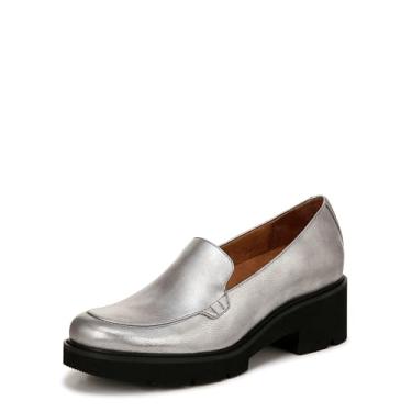 Imagem de Naturalizer Mocassim feminino de salto alto, Estanho prateado metálico, 9 Wide