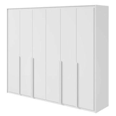 Imagem de Guarda Roupa Casal Imperatore 6 Portas 2 Gavetas Branco Brilho – Lopas