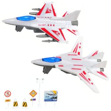Imagem de Brinquedo Jato Avião Miniatura Jatinhos Aeroporto Infantil - Etitoys, 
