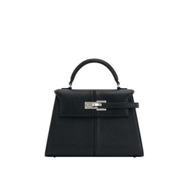 Imagem de Bolsa JW PEI Elise Top Handle feminina de material vegano preta