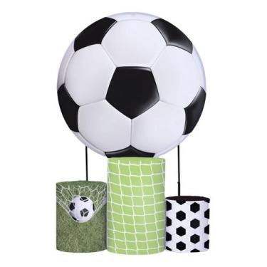 Imagem de Kit Painel de Festa Redondo 1,50m, Trio de Cilindros e Painel Romano P