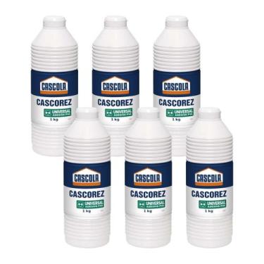 Imagem de Kit com 06 Colas Branca Cascorez Universal PVA 1Kg HENKEL