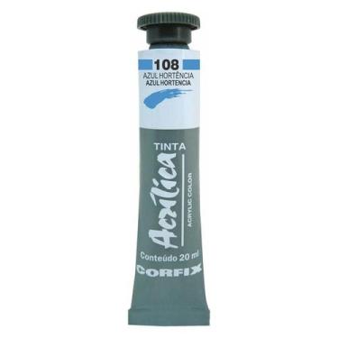 Imagem de Tinta Acrílica 20ml 108 Azul Hortencia Corfix, 108 AZUL HORTENCIA
