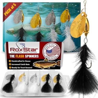 Imagem de RoxStar Fly Strikers Nova série Flash-Buggerz | Nós aperfeiçoamos o spinner em linha | Feito à mão nos EUA | Spinner de pesca mais versátil para truta, robalo, lúcio, panfish!