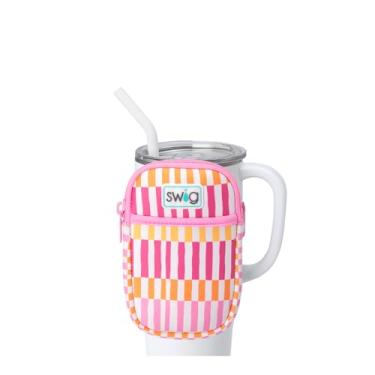 Imagem de Swig Life Bolsa Mega Caneca, Bolsa para Garrafa de Água com Alça Ajustável, Pochete para Garrafa de Água com Bolso com Zíper, Comporta Itens Essenciais de Viagem, Garrafas e Acessórios de Copo