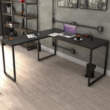 Imagem de Mesa para Escritório de Canto em L Win ônix - Pnr Móveis