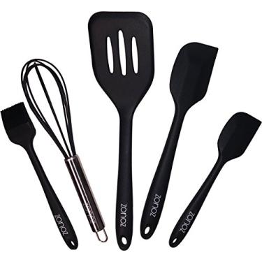 Imagem de zonoz Conjunto de espátula de silicone premium – Espátula ultra resistente ao calor – Design sem costura – Borracha de silicone antiaderente de grau profissional livre de BPA com tecnologia S-Core de