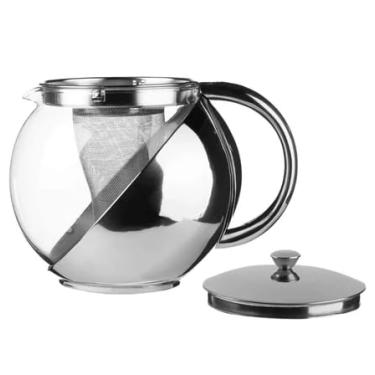 Imagem de Bule de Chá com Infusor em Aço Inox – Chaleira de Vidro Resistente 700ml para Chá Quente ou Gelado - NEXUS MARKET