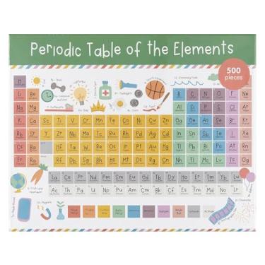 Imagem de Periodic Table of Elements Jigsaw Puzzle by Pippi Post, 18 x 24 Inches Puzzles for Adults 500 Pieces, Educational Gifts for Puzzle Lovers, Chemistry Science Gifts for Students or Educators