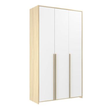 Imagem de Guarda-roupa Infantil Mdf 3 Portas Modulado Branco/Marrom