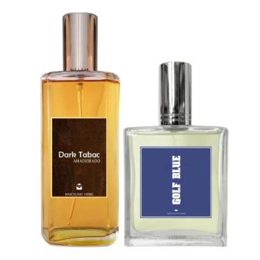 Imagem de Kit Perfume Masculino Dark Tabac 100ml + Golf Blue 50ml - Essência do 