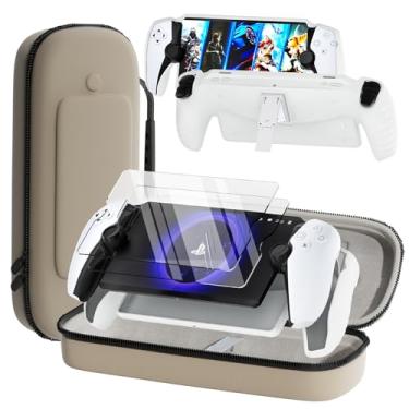 Imagem de QUAGGY 3-in-1 Accessoris Kit Compatible with Playstation Portal, EVA Carrying Case for PS Portal with Silicone Protective Cover with stand, 2 Pack Screen Protectors,Protective Shell Portable Travel