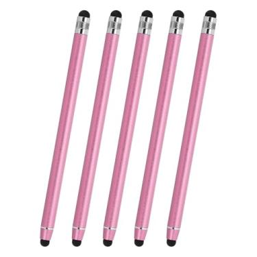 Imagem de PATIKIL 5 canetas Stylus para telas sensíveis ao toque, 2 em 1, de alta sensibilidade, caneta capacitiva para celulares, tablets, laptops, dispositivos com tela sensível ao toque, rosa