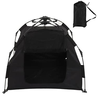 Imagem de Tenda de acampamento portátil dobrável automático tenda retrátil premium 600d oxford pano de pano de à prova de chuva para camping ao ar livre para caminhadas de estimação