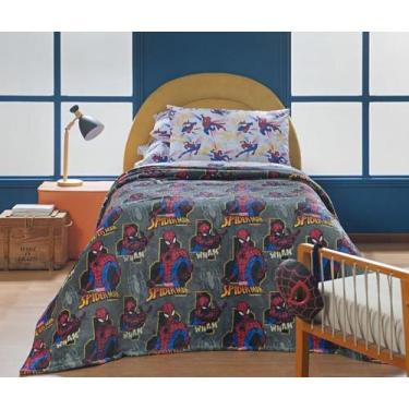 Imagem de Manta Flannel Infantil Disney 1,50 x 2,20 Andreza, Spider Man