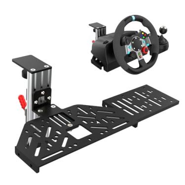 Imagem de EG STARTS 1 Set Desk Mount for Sim Racing Wheel Stand Simulator Cockpit Wheel Stand Racing Steering Shifter Mount fit for Logitech G25 G27 G29 G920 G923 Thrustmaster T248 T300 T-GT TS-PC T500 T818